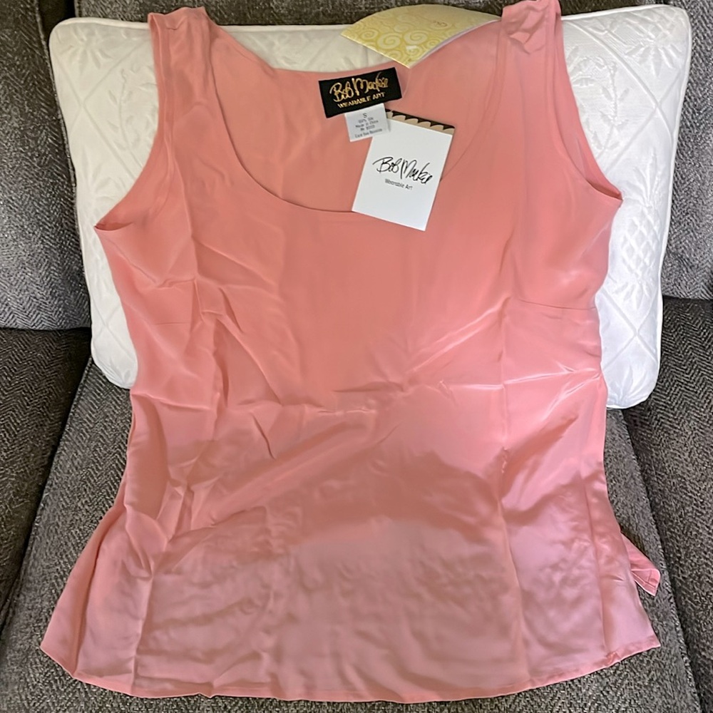 Bob Mackie Silk Camisole Shell Tank SMALL NWT